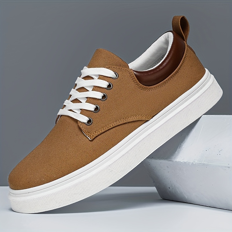chaussures décontractées en toile pour hommes, chaussures de skate tendance et polyvalentes, baskets de sport basses élégantes chaussures décontractées en toile pour hommes, chaussures de skate tendance et polyvalentes, baskets de sport basses élégantes