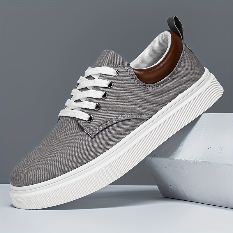 chaussures décontractées en toile pour hommes, chaussures de skate tendance et polyvalentes, baskets de sport basses élégantes chaussures décontractées en toile pour hommes, chaussures de skate tendance et polyvalentes, baskets de sport basses élégantes