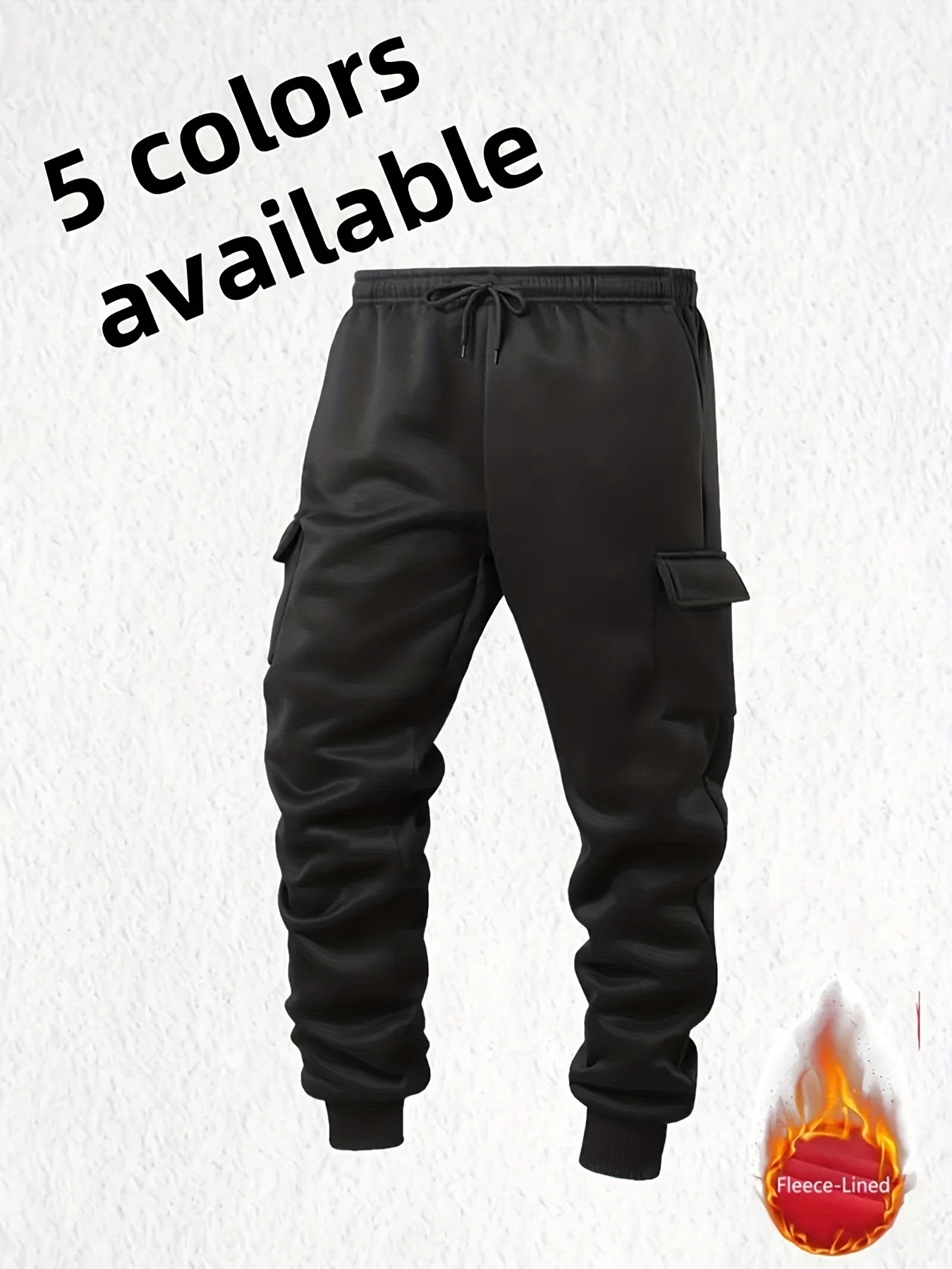 pantalon de sport long décontracté pour homme, une seule pièce, joggers de couleur unie, pantalon long élégant, pantalon de sport à cordon élastique, pantalon de couleur unie décontracté d'automne et d'hiver, doublé en polaire chaude, doux au toucher, adapté à une utilisation quotidienne et extérieure pantalon de sport long décontracté pour homme, une seule pièce, joggers de couleur unie, pantalon long élégant, pantalon de sport à cordon élastique, pantalon de couleur unie décontracté d'automne et d'hiver, doublé en polaire chaude, doux au toucher, adapté à une utilisation quotidienne et extérieure