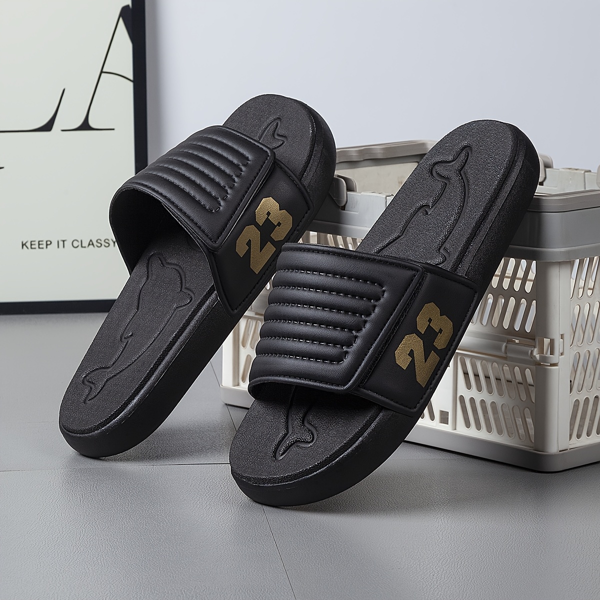 chaussons de sport d'été d'extérieur pour homme, sandales de d'intérieur à semelle souple, claquettes à une sangle grande taille pour homme chaussons de sport d'été d'extérieur pour homme, sandales de d'intérieur à semelle souple, claquettes à une sangle grande taille pour homme