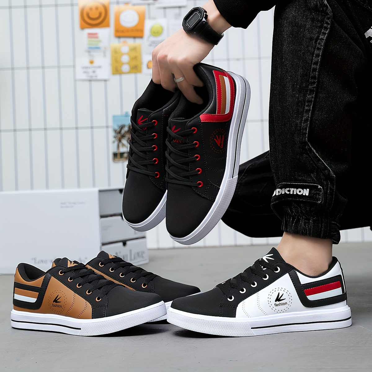 chaussures de skateboard basses 9003, baskets décontractées, chaussures de course de tous les jours, chaussures pour homme grande taille chaussures de skateboard basses 9003, baskets décontractées, chaussures de course de tous les jours, chaussures pour homme grande taille