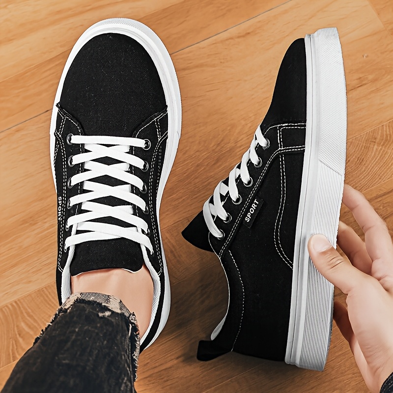 chaussures en toile pour hommes, chaussures décontractées pour étudiants, chaussures de skateboard tendance, baskets athlétiques polyvalentes chaussures en toile pour hommes, chaussures décontractées pour étudiants, chaussures de skateboard tendance, baskets athlétiques polyvalentes