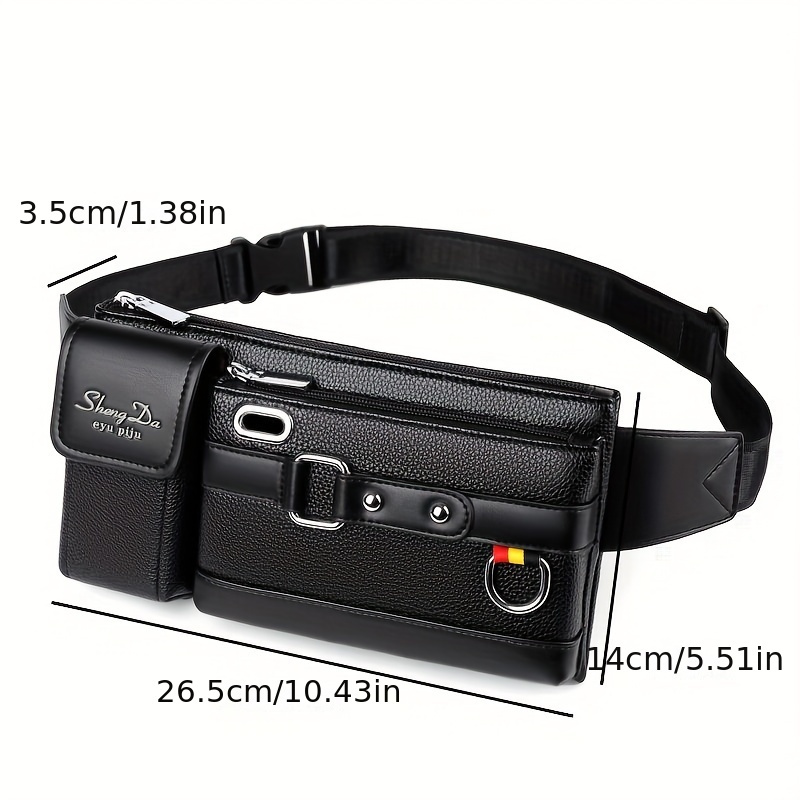 sac banane décontracté tendance pour l'extérieur, sac de poitrine multifonctionnel pour homme, idéal pour la course et les chantiers, sac bandoulière durable à une Épaule sac banane décontracté tendance pour l'extérieur, sac de poitrine multifonctionnel pour homme, idéal pour la course et les chantiers, sac bandoulière durable à une Épaule