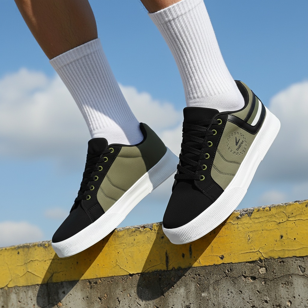 chaussures de sport décontractées pour hommes, baskets basses à lacets, chaussures confortables avec un patchwork multicolore pour un style urbain chaussures de sport décontractées pour hommes, baskets basses à lacets, chaussures confortables avec un patchwork multicolore pour un style urbain