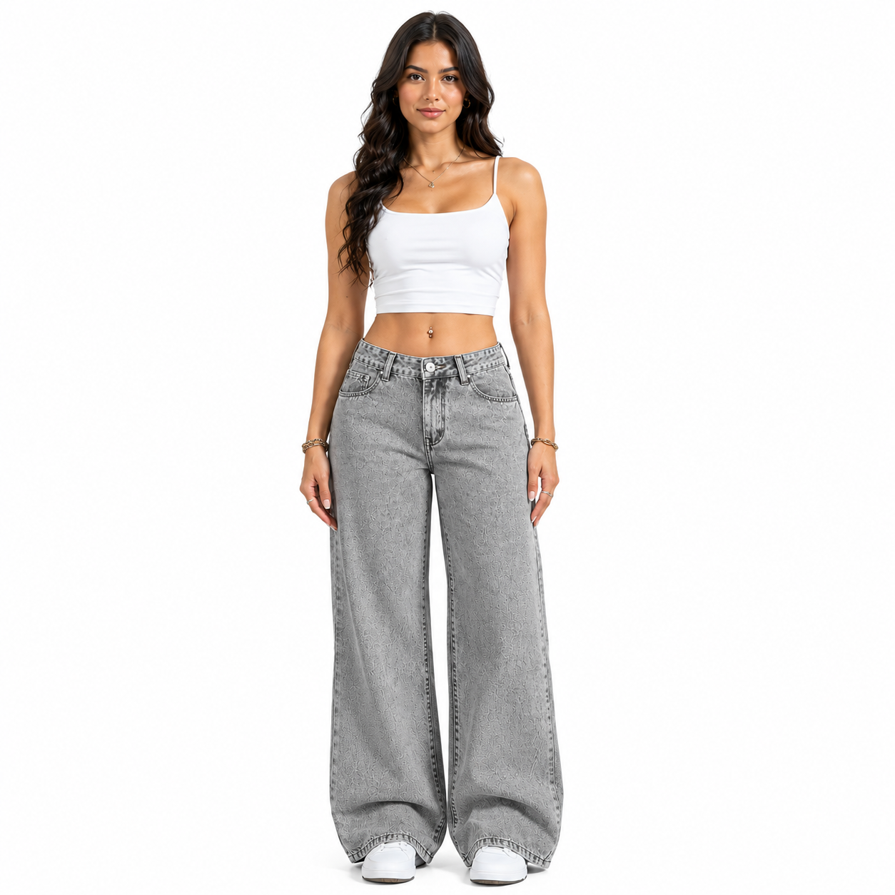 jean large femme gris délavé jean large femme gris délavé